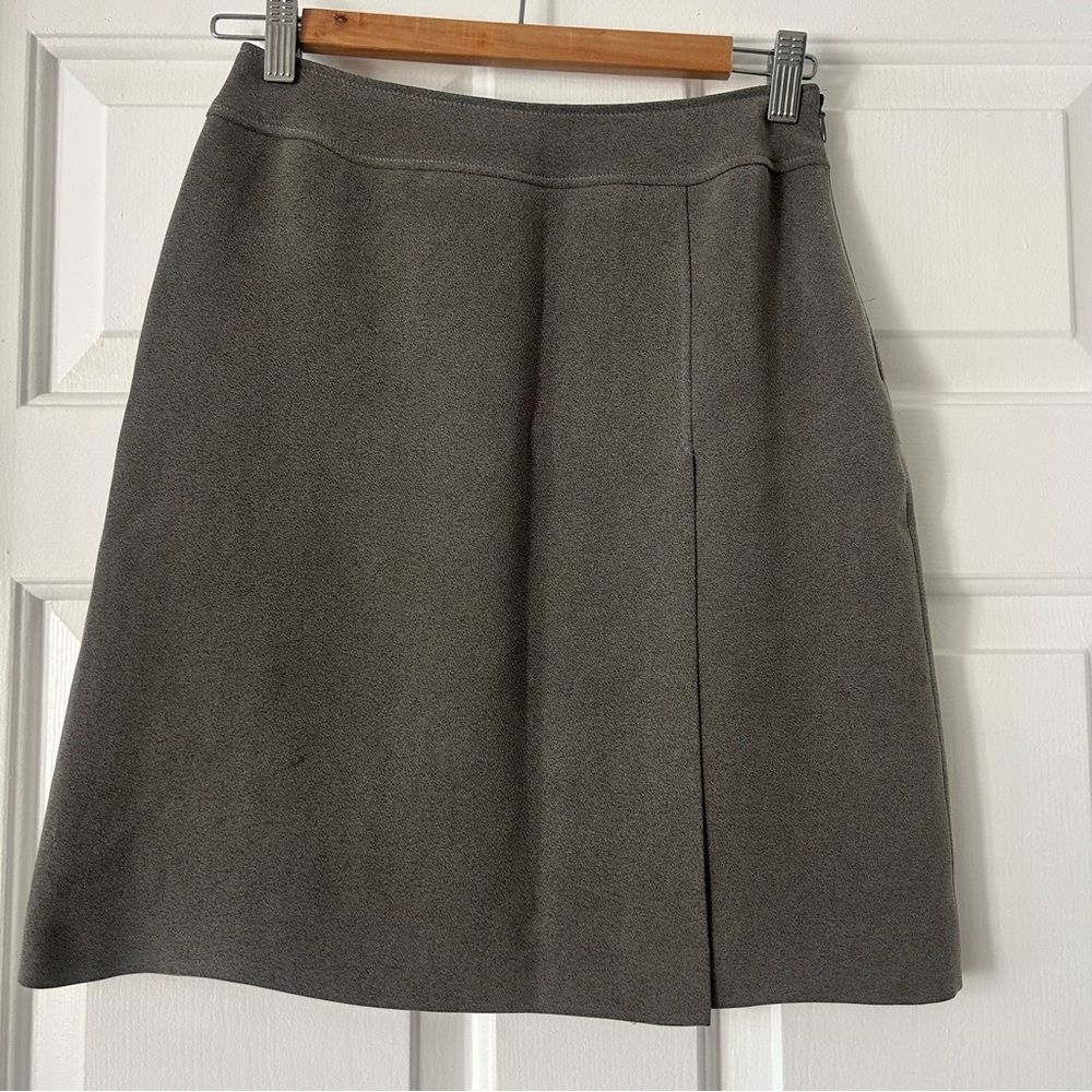Cacharel Wool Skirt Gray Old Money